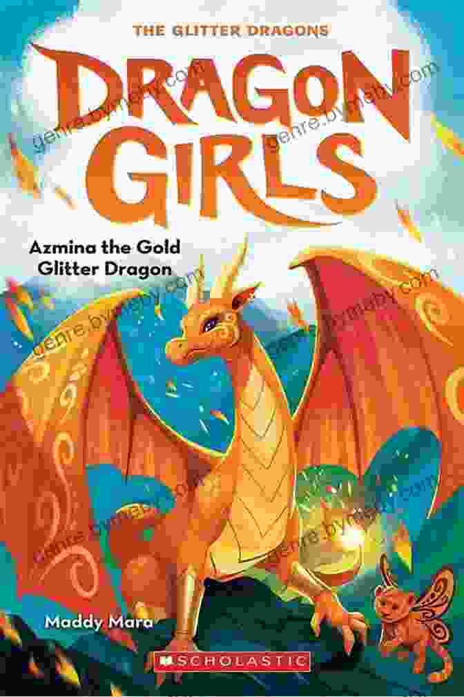 A Young Girl Reading Azmina The Gold Glitter Dragon In Bed Azmina The Gold Glitter Dragon (Dragon Girls #1)