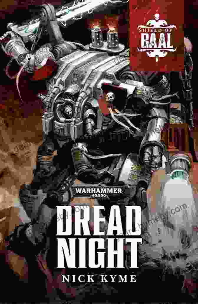 Dread Night Shield Of Baal Book Cover, Featuring A Dark Forest, A Glowing Amulet, And A Pale Hand Reaching Out From The Shadows Dread Night (Shield Of Baal)