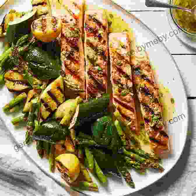 Folate Rich Grilled Salmon With Roasted Vegetables The Feel Good Pregnancy Cookbook: 100 Nutritious And Delicious Recipes For A Healthy 9 Months And Beyond