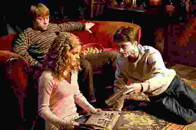 Harry Potter, Hermione Granger, And Ron Weasley Relaxing In The Cozy Gryffindor Common Room, Surrounded By Books And A Warm Fireplace Selected Themes From The Motion Picture Harry Potter And The Sorcerer S Stone: Trumpet (Instrumental Series)