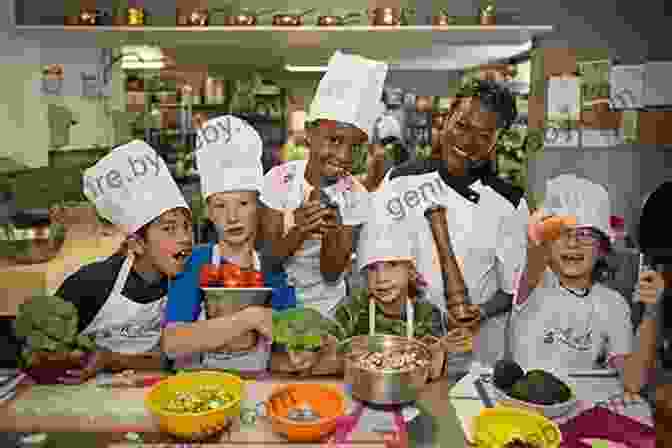 Kids Enthusiastically Participate In A Cooking Class, Eagerly Learning Culinary Skills. Amber S Cookbook: Kid Approved Recipes That Kids Can Make