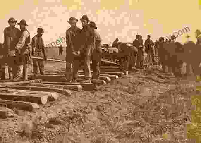 Laborers Laying Tracks For The Transcontinental Railroad, 1866. Nothing Like It In The World: The Men Who Built The Transcontinental Railroad 1863 1869