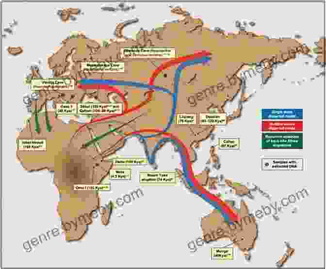 Map Illustrating The Migration Of Early Humans Out Of Africa A Living Man From Africa: Jan Tzatzoe Xhosa Chief And Missionary And The Making Of Nineteenth Century South Africa (New Directions In Narrative History)