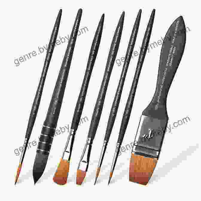 Synthetic Brushes Offering Durability And Precision With A Range Of Brushstrokes Artist Toolbox: Painting Tools Materials: A Practical Guide To Paints Brushes Palettes And More