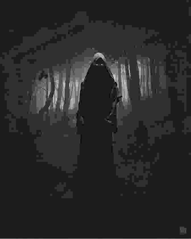 The Legend Of The Black Grim Book Cover, Showcasing A Dark And Ethereal Forest With A Shadowy Figure Lurking In The Shadows. The Legend Of The Black Grim