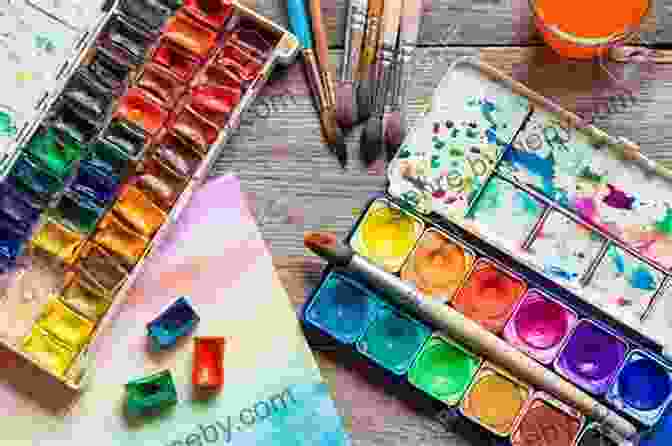 Watercolor Materials Including Brushes, Paints, And Paper Dreamscapes Fantasy Worlds: Create Engaging Scenes And Landscapes In Watercolor