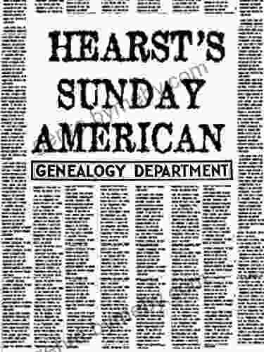 HEARST S SUNDAY AMERICAN Genealogy Department